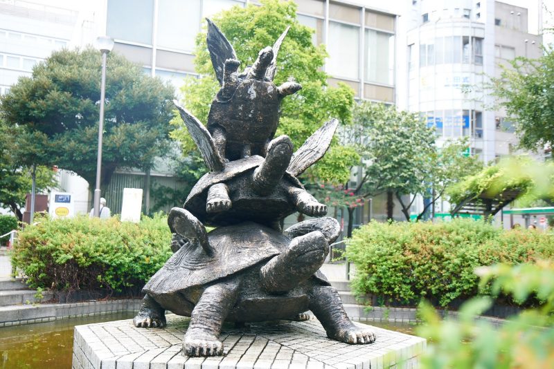 亀戸フォトジェニック】第一回『はね亀（玄武像）』〜江東区を守る四神