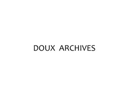 DOUX ARCHIVES