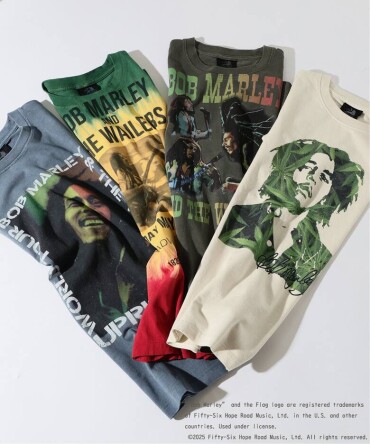 BOB MARLEY / ボブ・マーリー 別注 フェードプリントTシャツ
