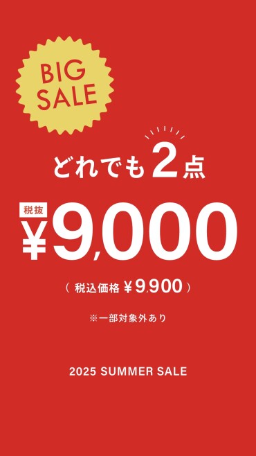 🌻店内どれでも2点で9900円🌻