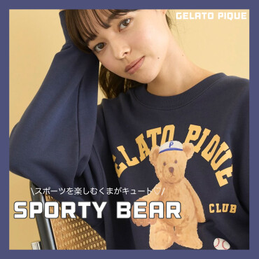 \スポーツを楽しむくまがキュート♡/SPORTY BEAR