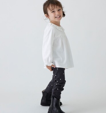 《New arrival》ドットの襟が可愛いブラウス入荷♬