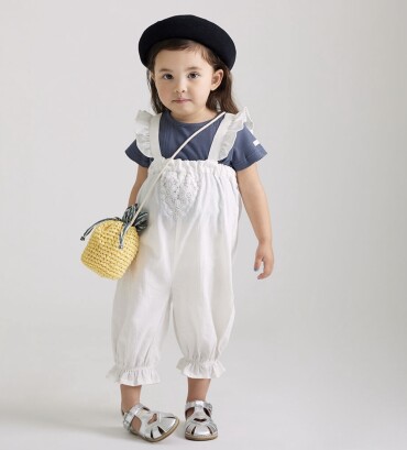 《New arrival》肩フリルサロペット🌼*･