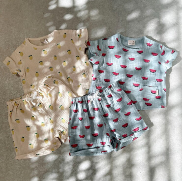 《New arrival》for baby.フルーツ柄セットアップ🍉🍋