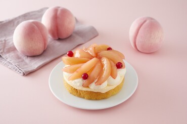 【季節限定】とろける白桃ケーキ【冷凍ケーキ】
