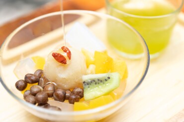 【期間限定✨】夏の柑橘フルーツあんみつ🍋🥝🍑