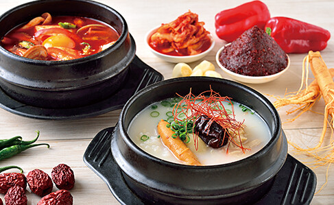 韓国スープ専門店KimSoupsの様子